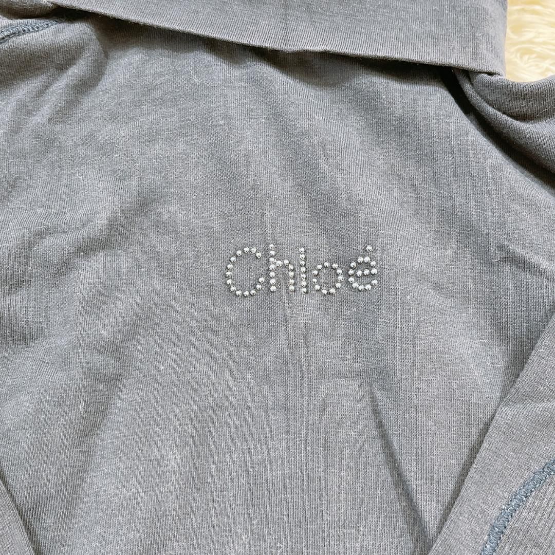 11916】美品 chloe トップス 6 120センチ相当 ブラック 良品 クロエ T