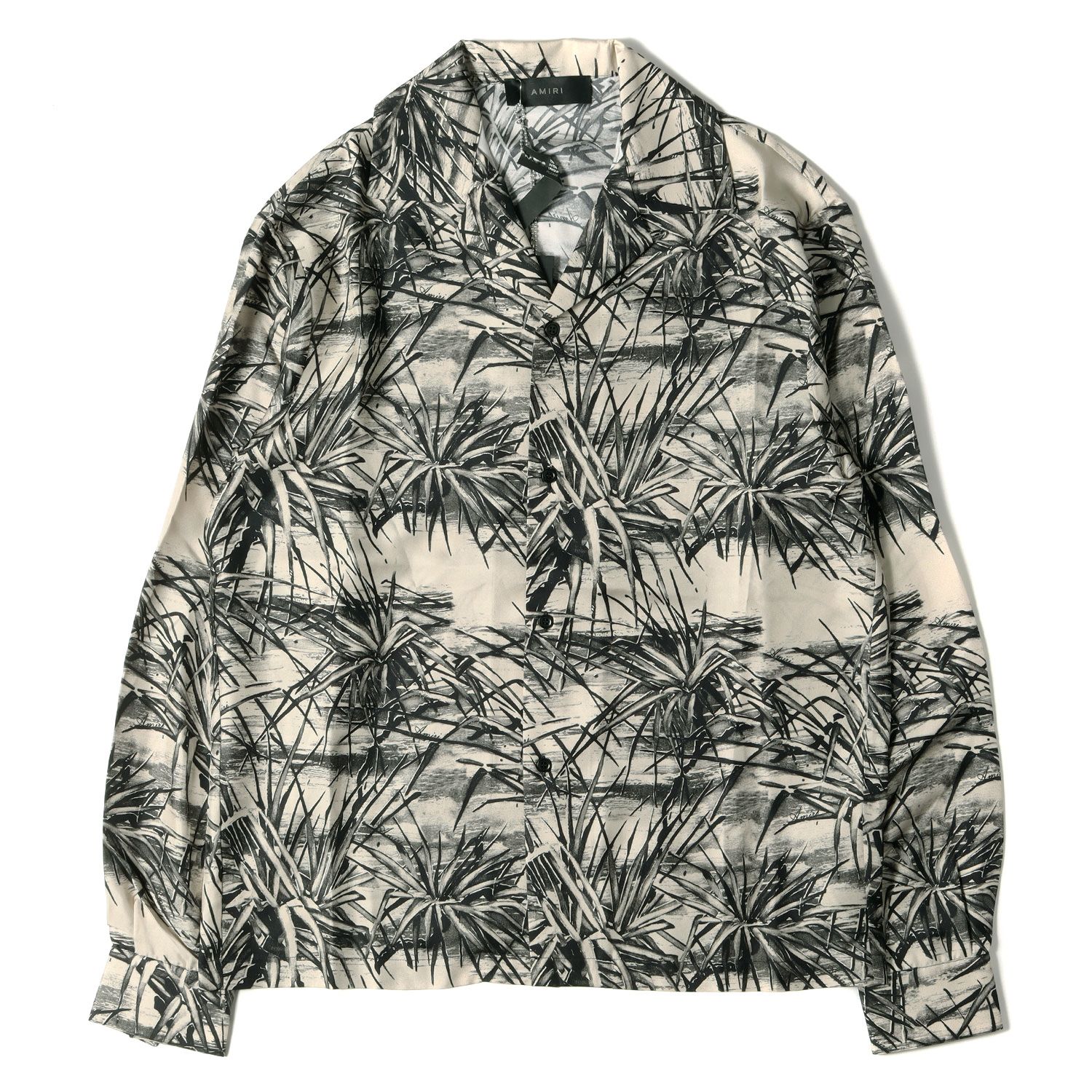 新品 AMIRI アミリ シャツ アロハ プリント シルク オープンカラー 