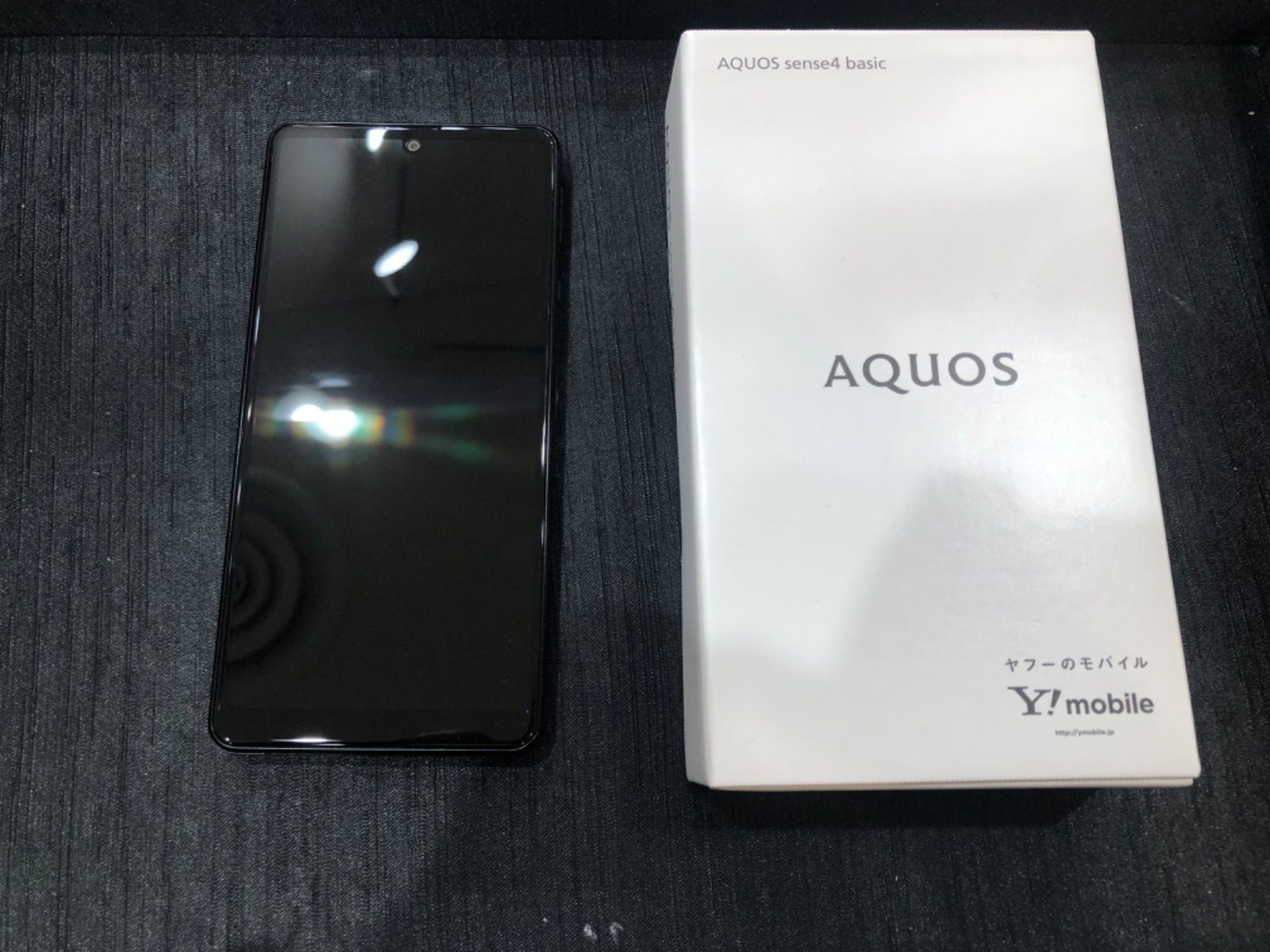 新品未使用 AQUOS Sense4 basic ブラック SIMフリースマートフォン本体 ...