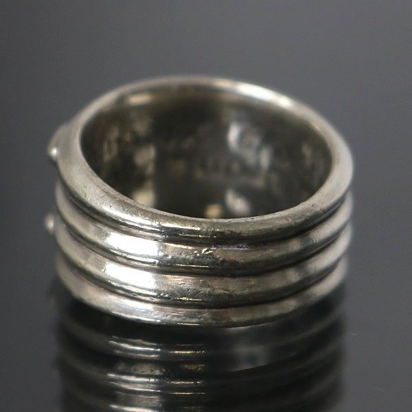 CHROME HEARTS 銀座店 クロムハーツ ダガーリング パヴェダイヤ 指輪 メンズ シルバー SV925 約18.5号 100636