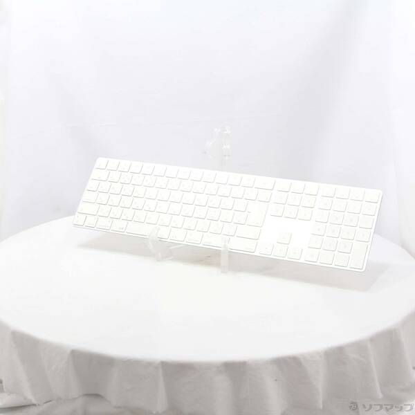 キーボード Apple Magic keyboard MQ052J/A 中古品〕 Magic Keyboard (テンキー付き) MQ052J／A シルバー【258】