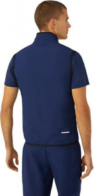 asics アシックス 110 TEAM HEX WOVEN VEST PEACOAT 4XL 2031C265 400 | スポーツ メンズ 4XL 服 衣料品ウェア ウエア トップス ジャージ クロスベスト スリム 袖なし ベスト 吸汗速乾 ポリエステル1