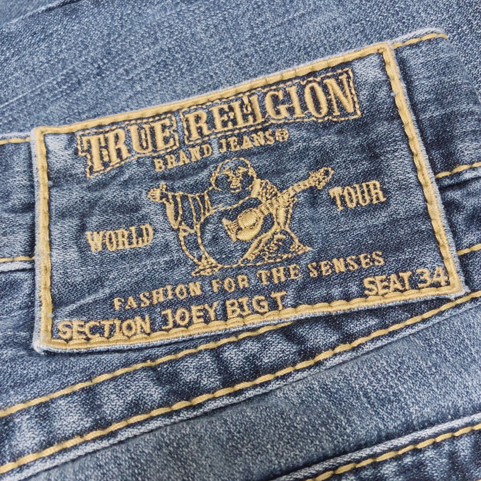 TRUE RELIGION JOEY BIGT　限定品スワロフスキー Women's True Religion Disco Joey Big T Swarovski Crystal Denim
