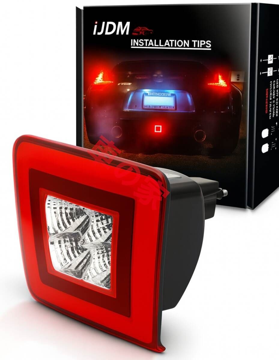 日産フェアレディZ Z34 370Z レッド カーパーツ LEDテールライト コンビランプ バック灯 バックフォグ ブレーキランプ 社外品