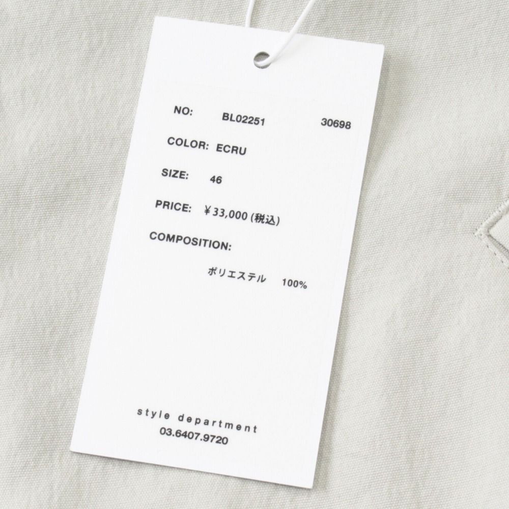 2⃣ 5点 未使用 25SS STILL BY HAND スティルバイハンド Zip Up
