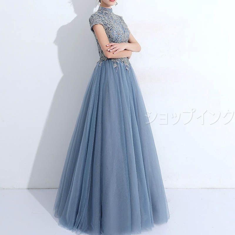 新品　Invel mig3 半袖ロングドレスフリーサイズ　マリンブルー 新品 Invel mig3 半袖ロングドレスフリーサイズ マリンブルー 新品