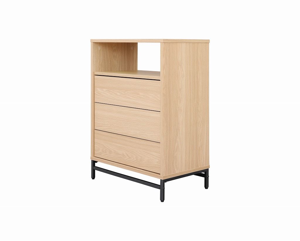 アイリスオーヤマ ユニットチェスト チェスト アジャスター付き ナチュラル ブラック UCH-590 IRIS OHYAMA