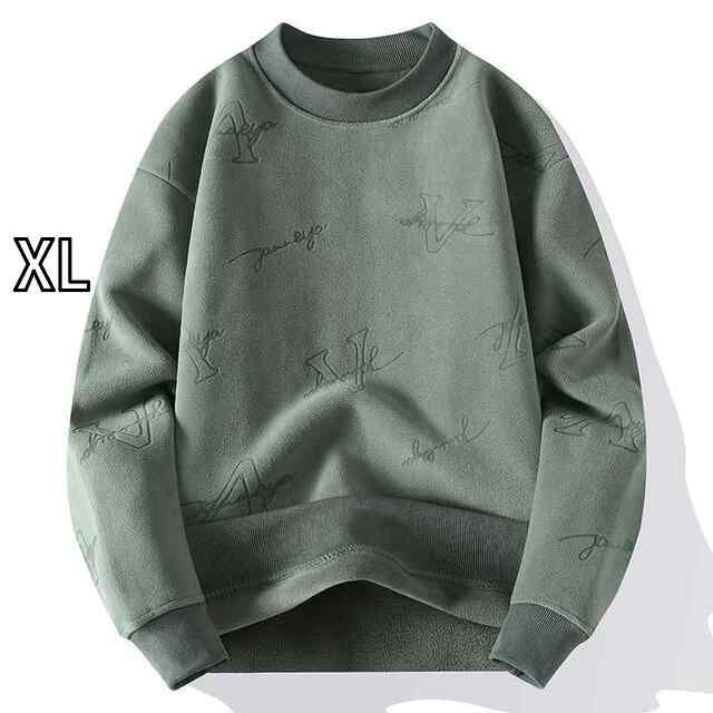 新作，大得価 [XL]春 コーデ メンズ  服 シンプル ファッション オシャレ 大人 かっこいい 大きいサイズ ストリート 紳士服  スウェットシャツ 暖かい レイヤリング シャツ トップス その他