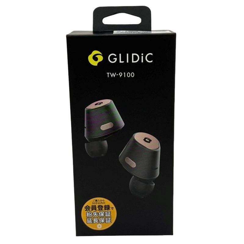 GLIDiC ワイヤレスイヤホン TW-9100 GL-TW9100-BKH ブラック 家電 電化製品 22509R32