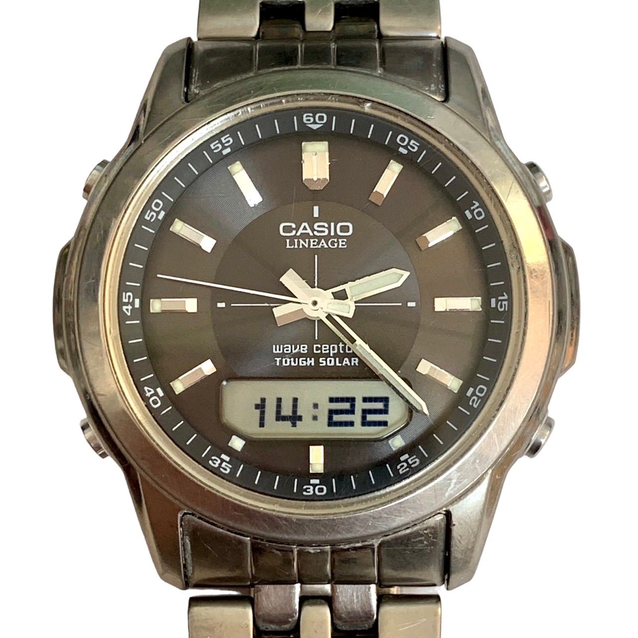 美品稼働品⭐️CASIO LINEAGE】 カシオ リニエージ デジアナ Wave