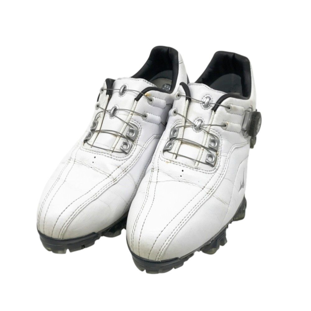 美品　mizuno ゴルフシューズ ホワイト ✨美品✨ Mizuno ゴルフシューズ レディース ホワイト 本革 24.5