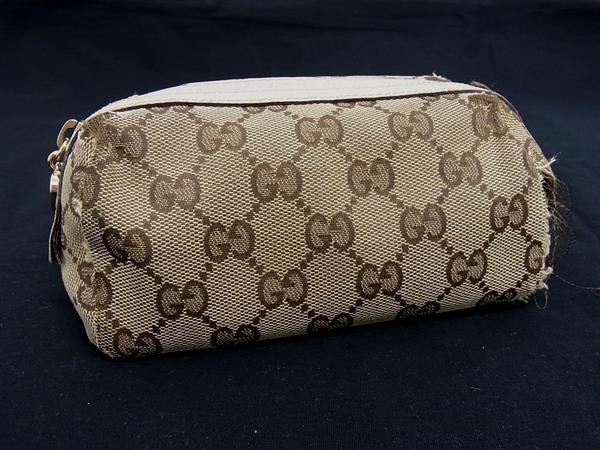 GUCCI グッチ 153228 2888 GGキャンバス×レザー マルチポーチ マルチ