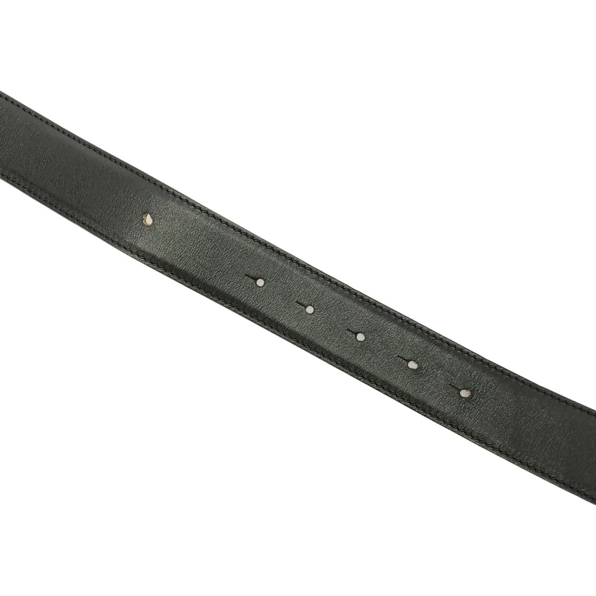 VERSACE ヴェルサーチ メデューサバックルレザーベルト ブラック 80/32