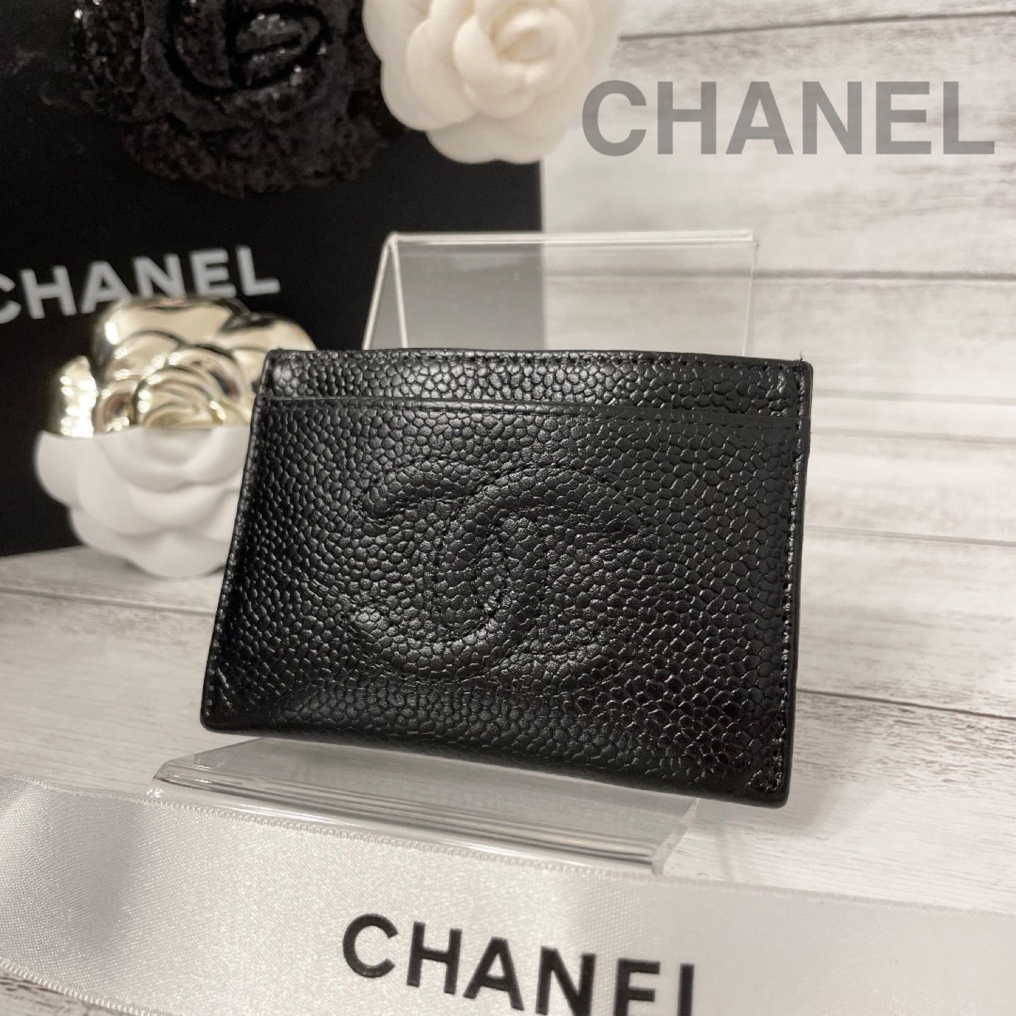 CHANEL✨シャネル✨カードケース✨パスケース✨財布✨キャビアスキン