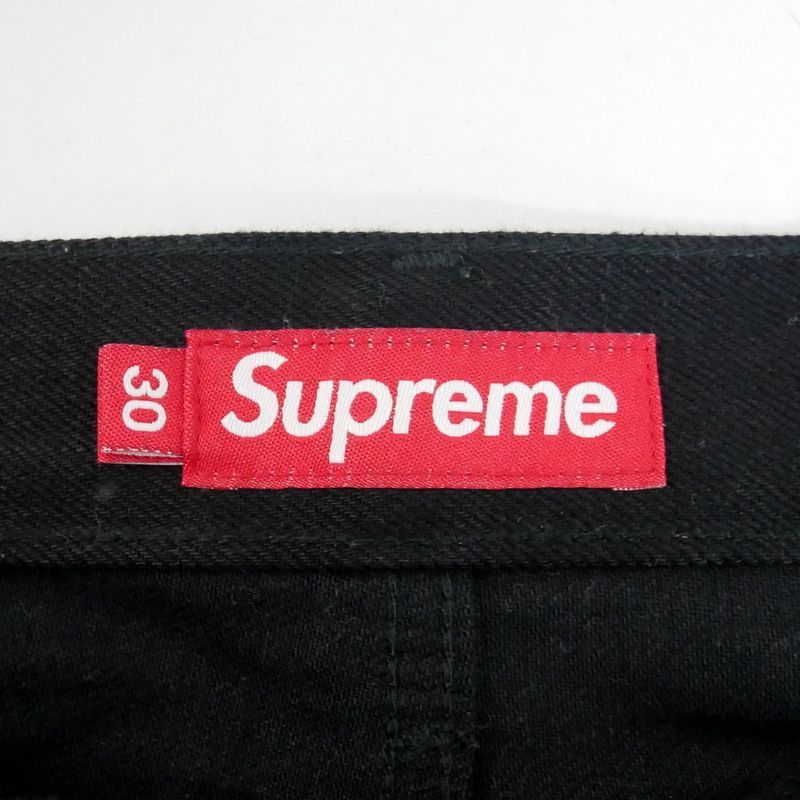 シュプリーム/リジッドバギーセルビッジジーンズ/クラシックロゴ刺繍/日本製/赤耳 Supreme 国内正規 Rigid Baggy Selvedge Jean リジッドバギー