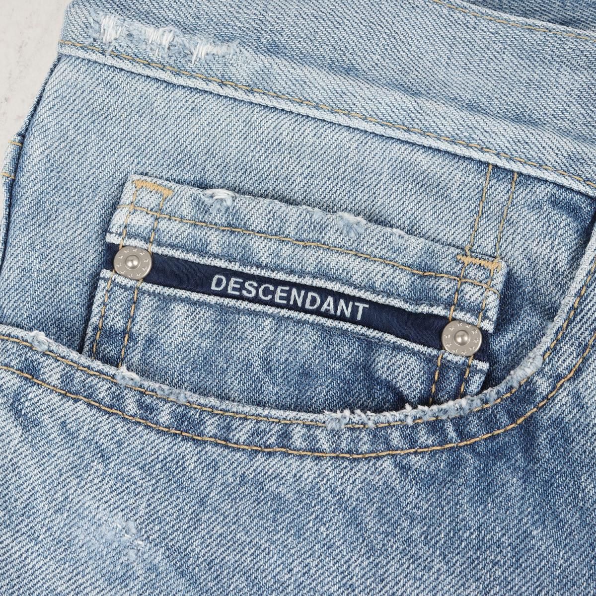 く日はお得♪ descendant DIN-4 DAMAGE JEANSデニム ジーンズ