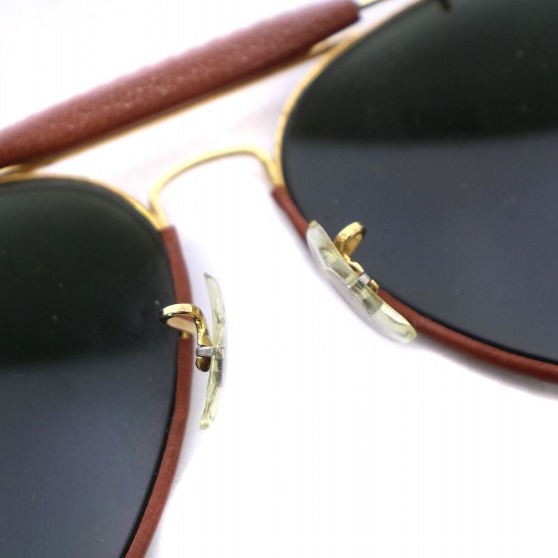 80s RayBan ビンテージアウトドアーズマンサングラスB&L ケース付き Sunglasses Ray Ban Traditionals Outdoorsman B&L USA Aviator