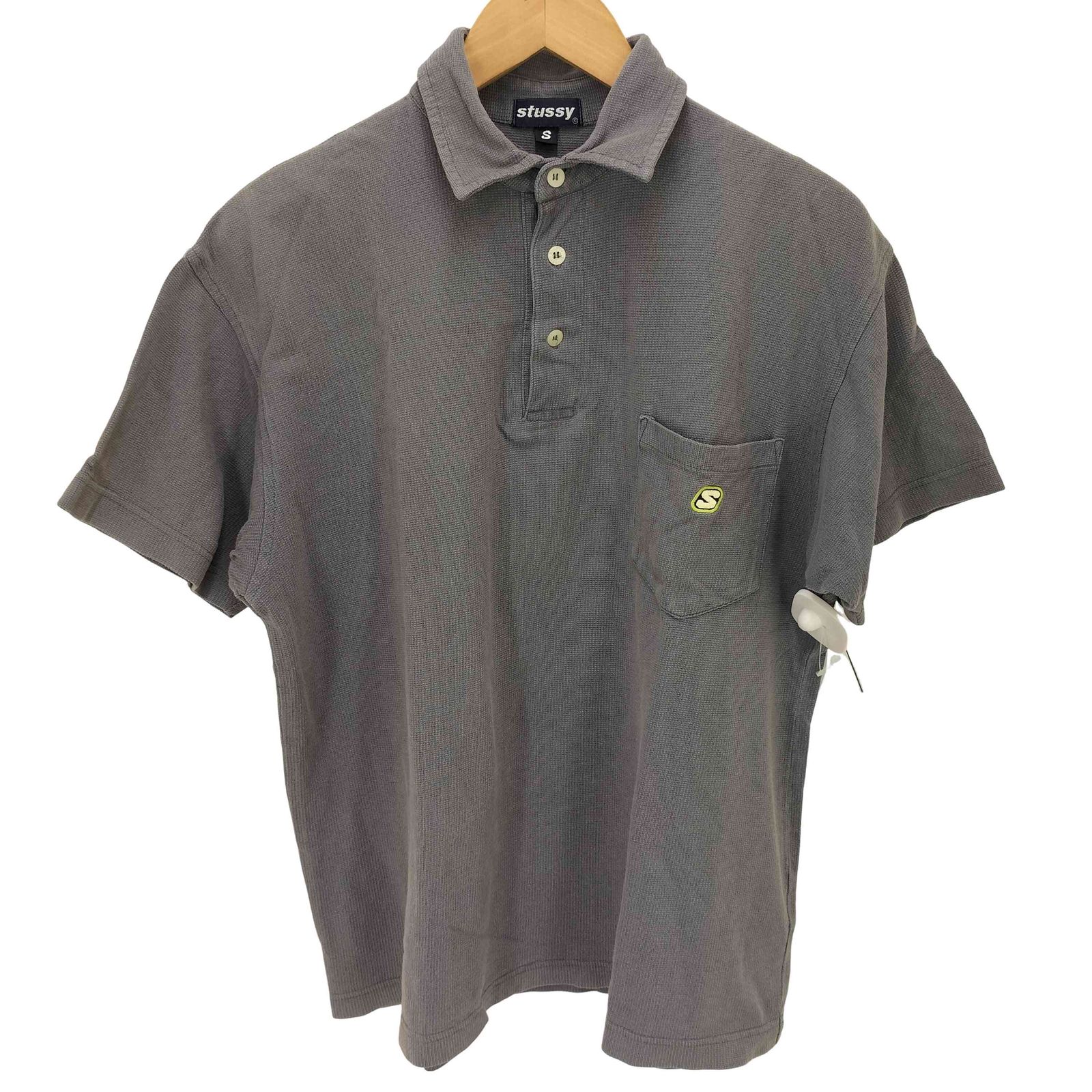stussy bootleg コットンポロシャツ stussy(ステューシー) ポロシャツ ホワイト サイズ S｜【公式