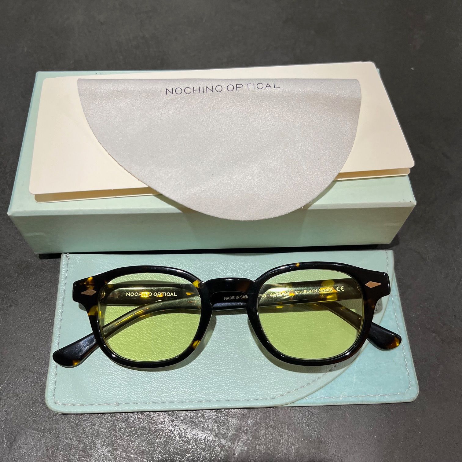NOCHINO OPTICAL NOCHINO N1 #15 BLACK AMBER × LIGHT YELLOW (調光 