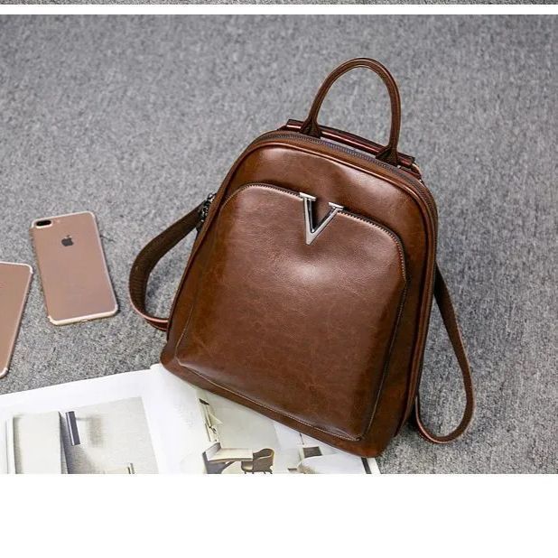 本革リュック ファッションレディースバッグ オイルワックス加工