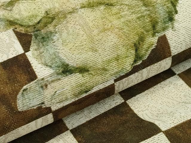 平和屋本店□極上 太鼓柄袋帯 リス 市松文様 逸品 CZAA2037s5 - メルカリ 