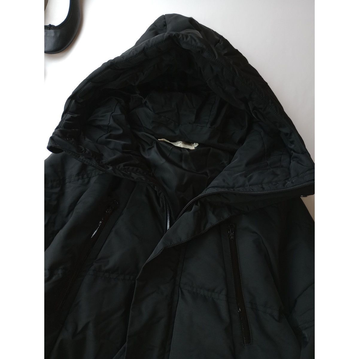 定価30800円 TODAYFUL トゥデイフル hoodie down jacket フーディ ダウン ジャケット 黒 ブラック 36(111S+2427)24F☆