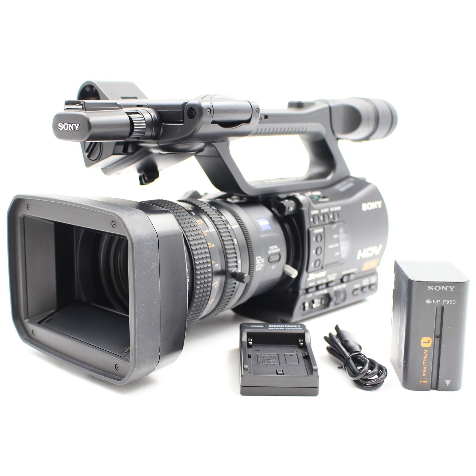 通電時間30h 上品 SONY HVR-Z7J HDVカムコーダー ブラック 業務用ビデオカメラ ソニー