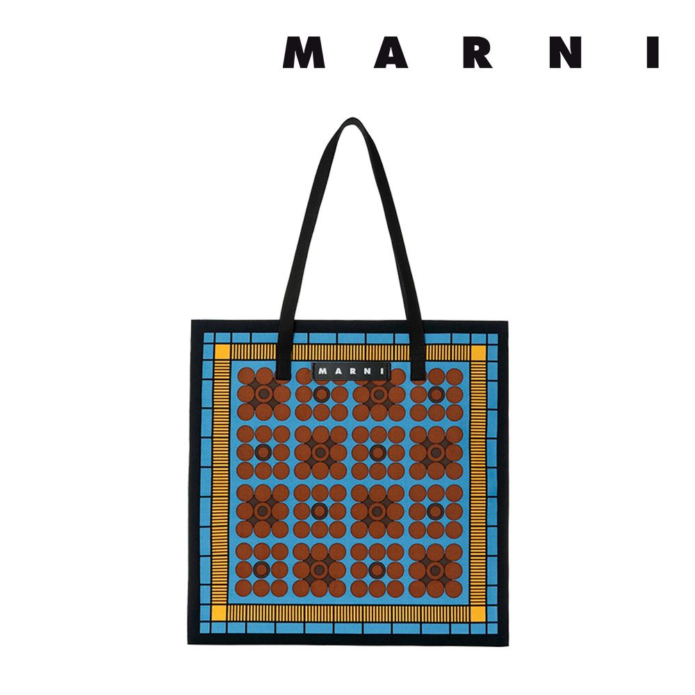 マルニ フラワー カフェ MARNI FLOWER CAFE レディース カバン コットンキャンバス製 バンダナ トート バッグ 【返品交換不可】