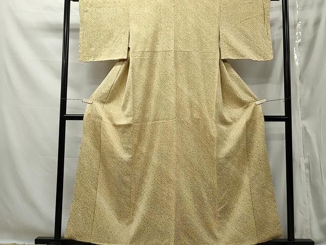 平和屋着物●大変加工の良い総絞り小紋　黒地　正絹　逸品　未使用　AAAY9047ck 平和屋着物○大変加工の良い総絞り小紋 黒地 正絹 逸品 未使用