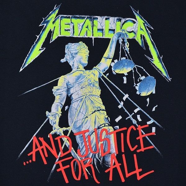METALLICA メタリカAnd Justice For All Tシャツ BLACK - メルカリ