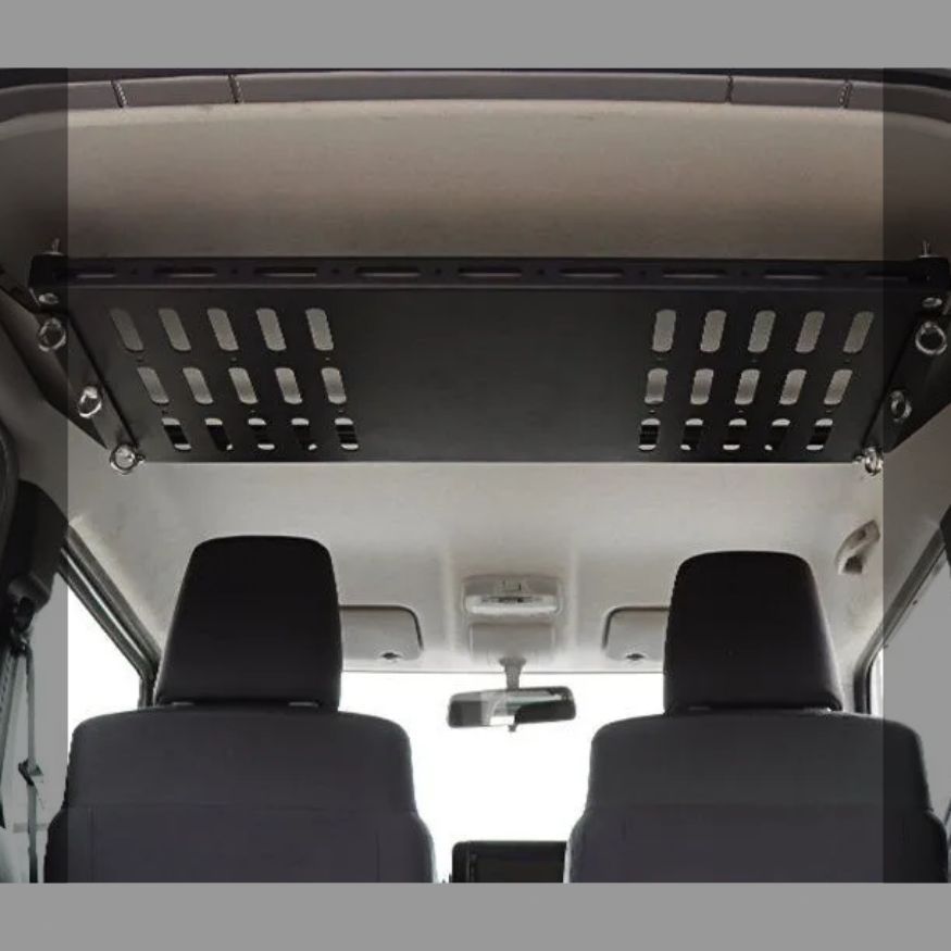 ジムニー JB64 JB74 対応 A型 内頂棚 拡張 展示ラック アルミ合金製 ブラック 荷物棚 改造