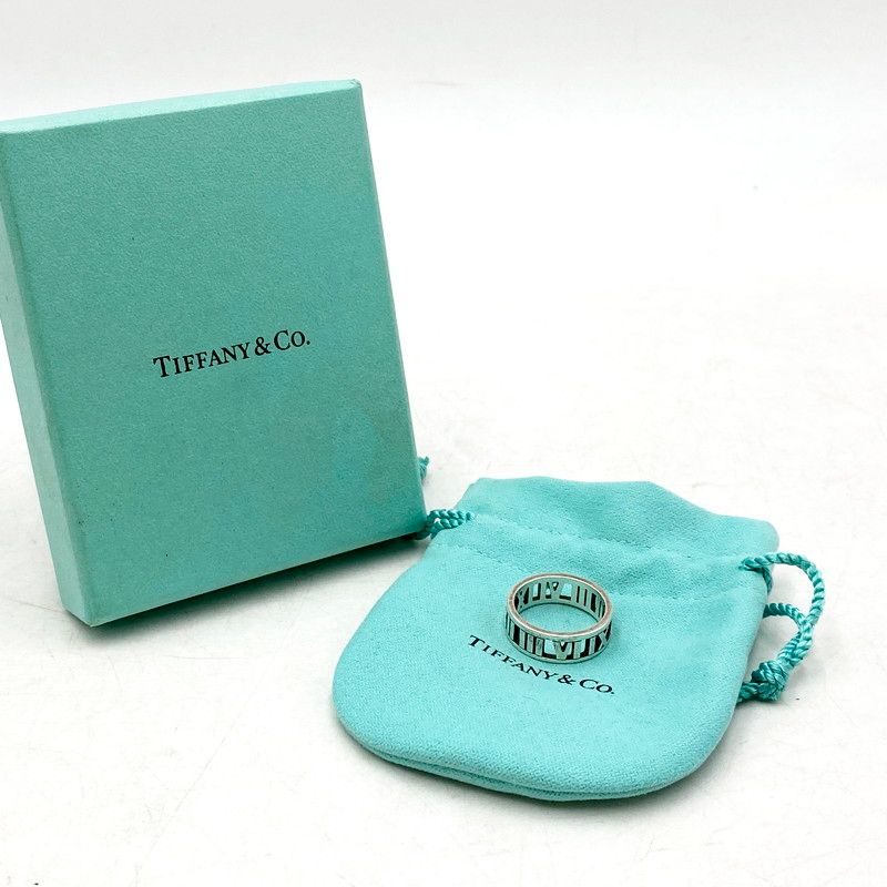 TIFFANY-Co. ティファニー AG925 ATLAS OPEN RING アトラス オープンリング 指輪 アクセサリー 15号 182-250512-ma-22-izu