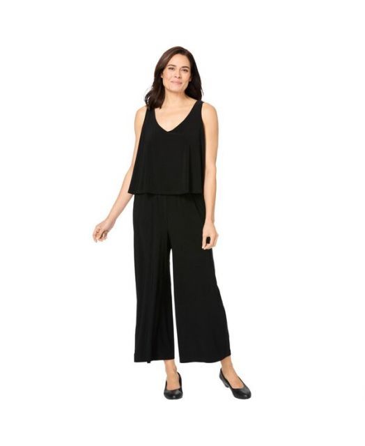 クイズ レディース ジャンプスーツ トップス Women's Square Neck Frill Palazzo Jumpsuit 送料無料 クイズ レディース ジャンプスーツ トップス Women´s Scuba