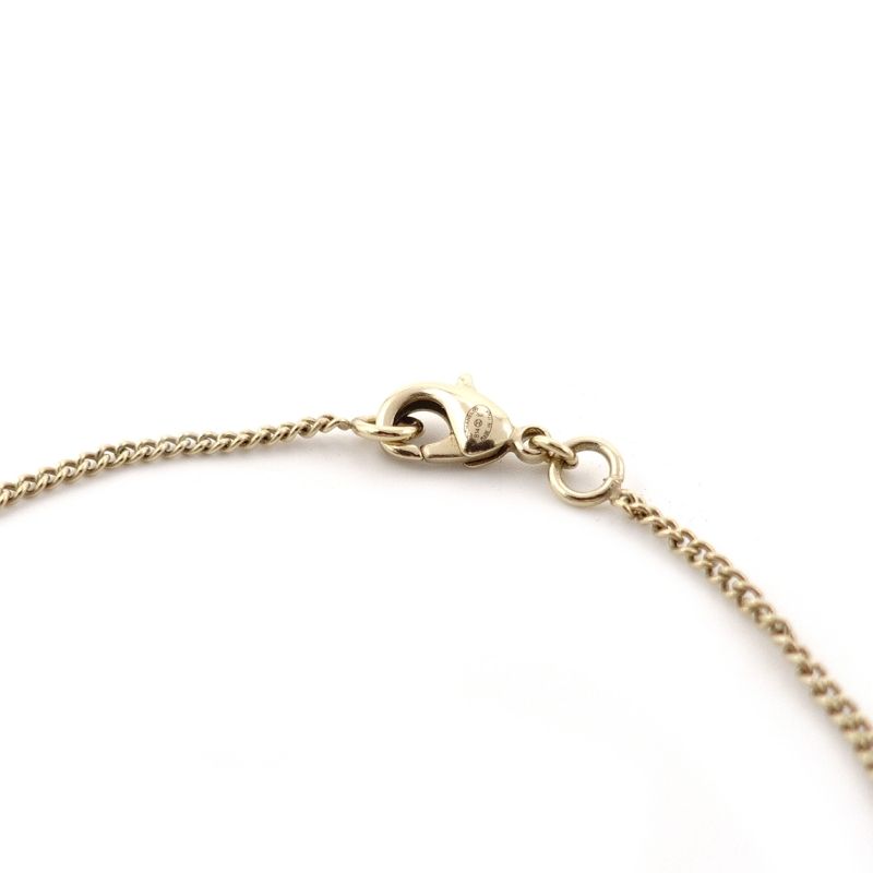 箱付き CHANEL ココマーク リボン ラインストーン ネックレス B14K