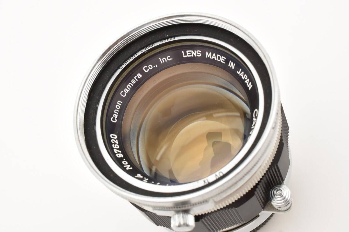 ☆フード付き極上☆ キャノン CANON LENS 50mm F1.4 L39 ライカL