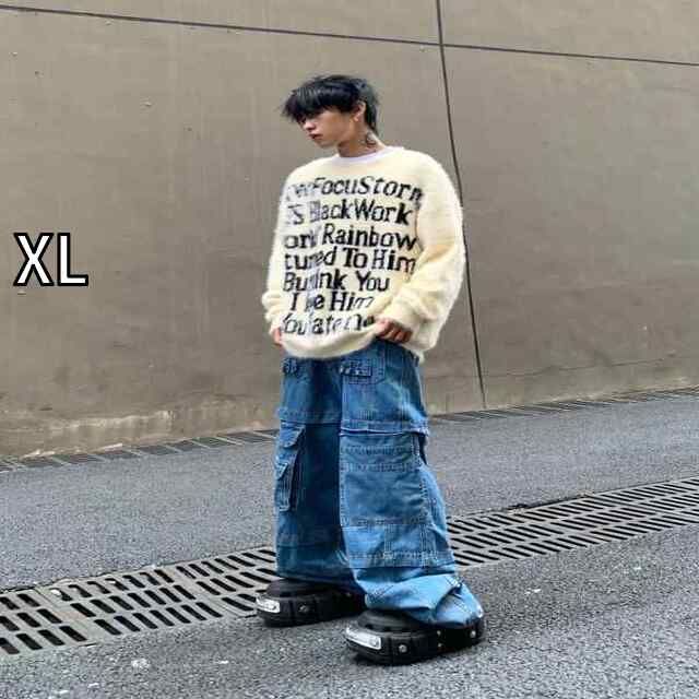 XL メンズ ファッション 服 男性用 オシャレ シンプル 大人 かっこいい 大きいサイズ ストリート 紳士服 アメリカン レトロ カップル セーター 秋冬 ラウネック トップス