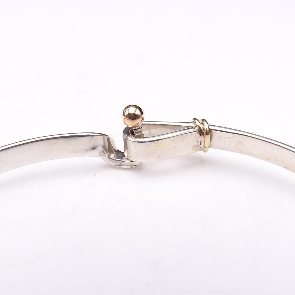 【美品】Tiffany ティファニー フックアンドアイ ブレスレット SV925 Tiffany & Co. - ティファニー K18×SV925 フック＆アイ