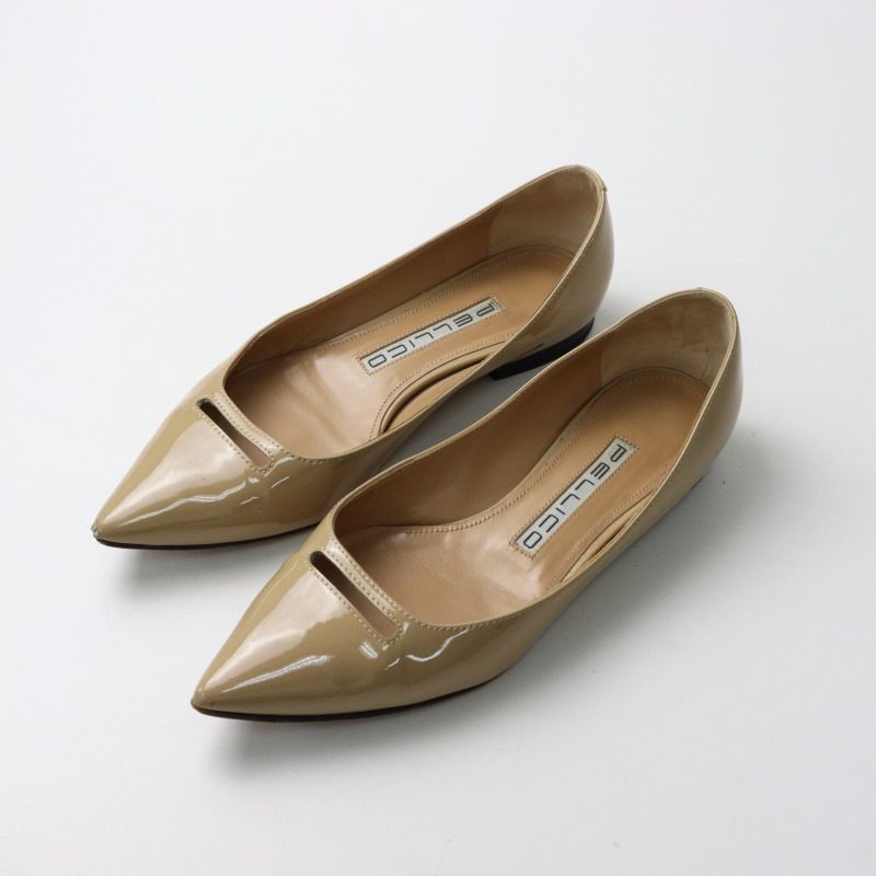 新品 ペリーコ アニマ ANELLI アネッリ パンプス ピンクベージュ 36