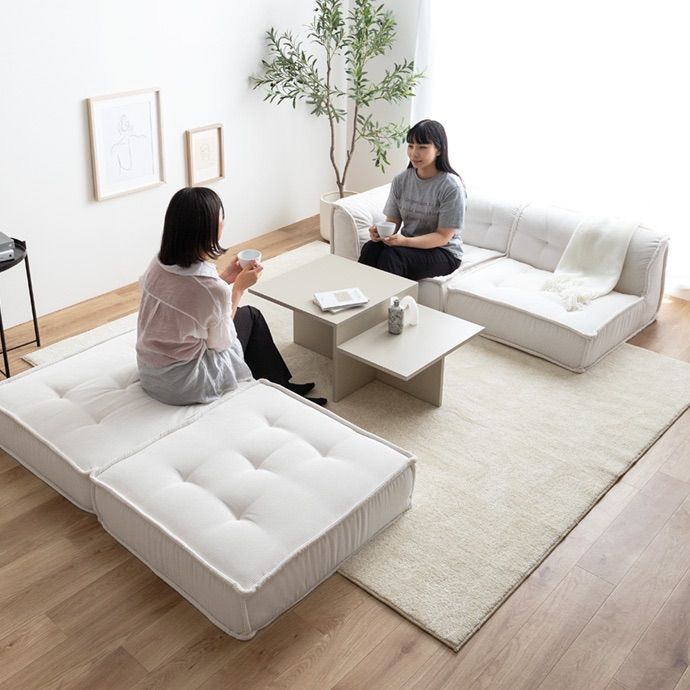 2点セット Chouchou 2人掛けフロアソファ ミ TALLINNNEXPO_COM