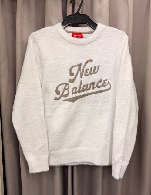 Ld ニューバランス ゴルフ レディース ニット プルオーバー クルーネック 長袖 new balance GOLF NB セーター ホワイト 葛西店
