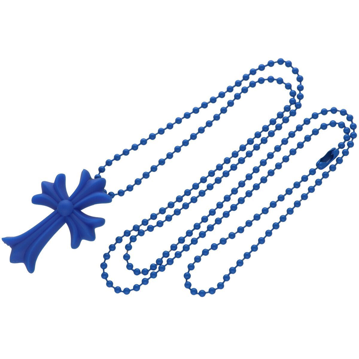 中古】 CHROME HEARTS クロムハーツ ラバー スモールCHクロス ブルー