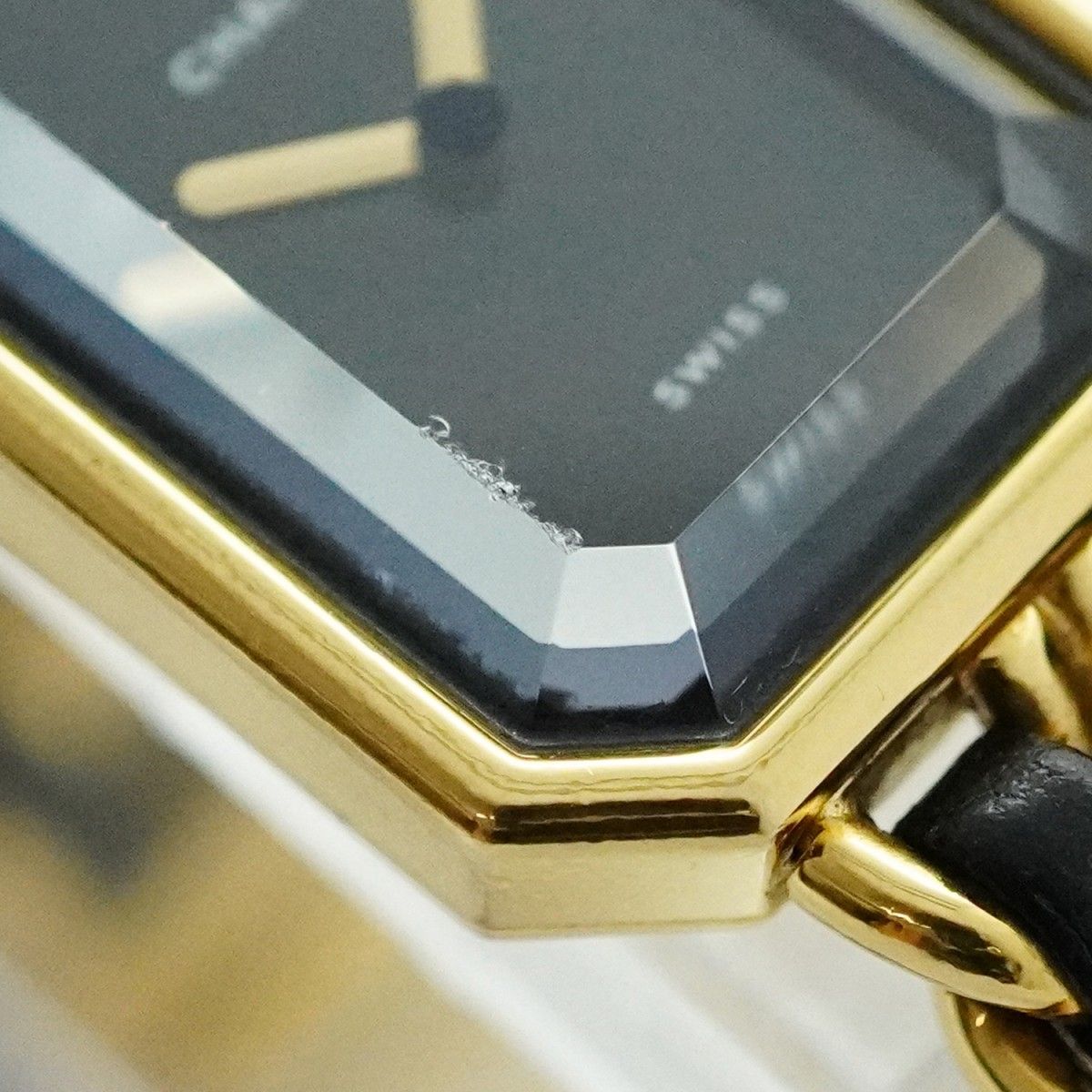 5wwe0100】シャネル プルミエール H0001 黒文字盤【中古】腕時計  