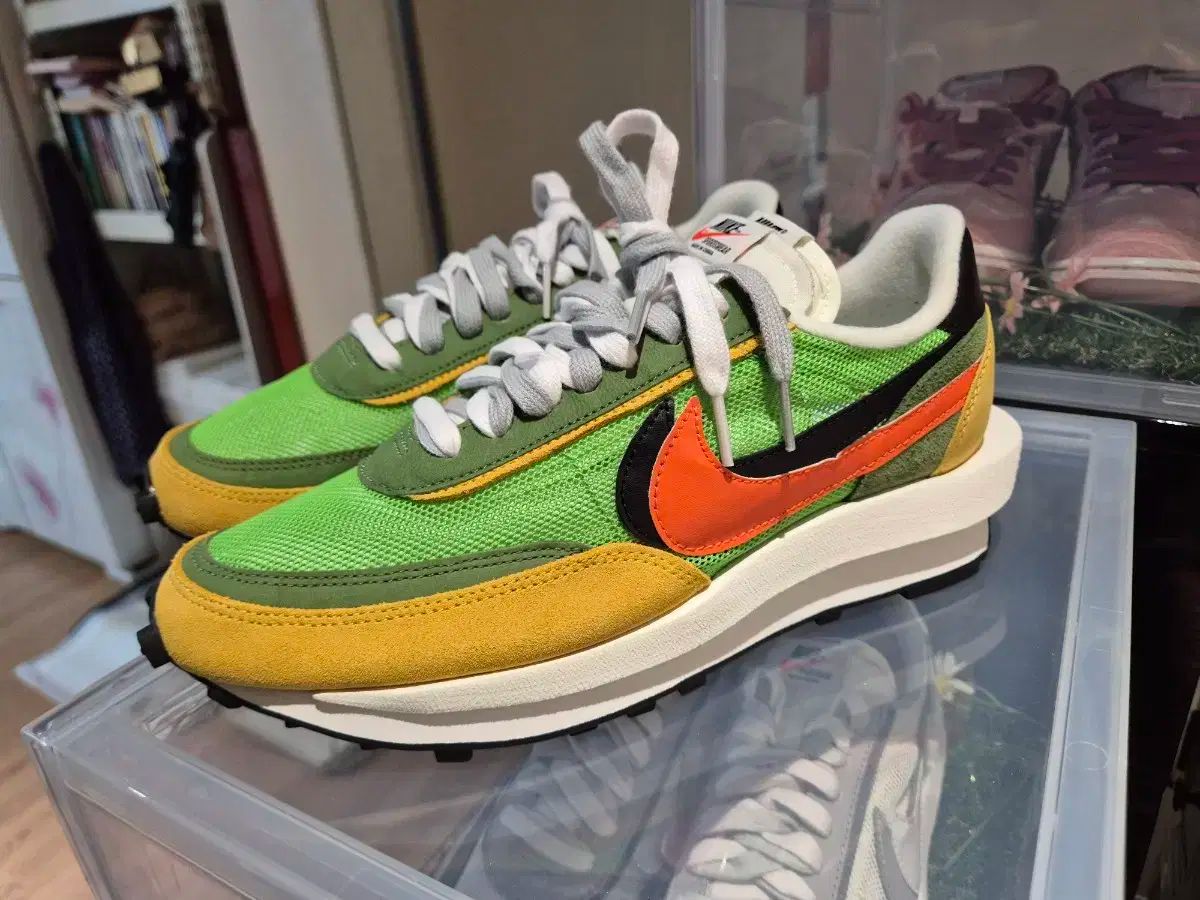 【雷市場（ポンジャン）商品韓国直送】 NIKE(ナイキ) X sacai(サカイ) LD ワッフル 黄色 緑 270