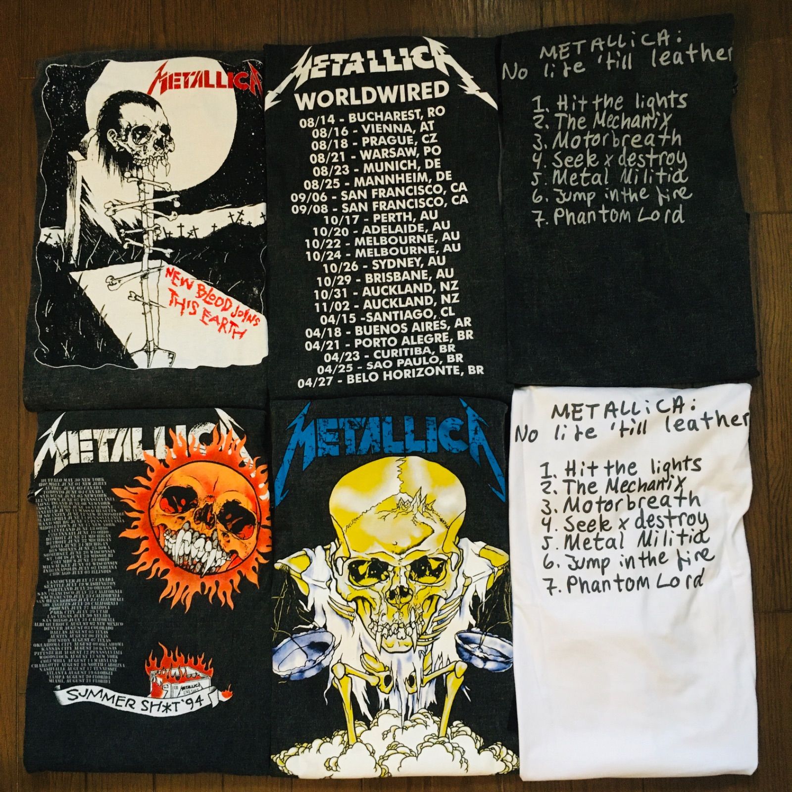 6枚まとめ売りL メタリカMETALLICA バンドTシャツロックT 6枚まとめ売りL メタリカMETALLICA バンドTシャツロックT