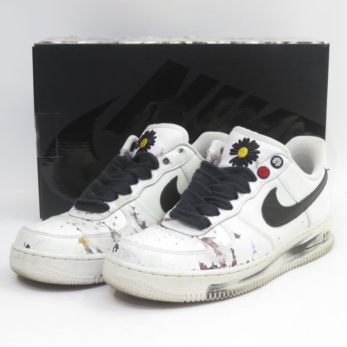 NIKE × PEACEMINUSONE ナイキ AIR FORCE 1 07/PARA-NOISE エアフォース パラノイズ DD3223-100  US7.5 25.5cm 箱有 ※中古 - メルカリ