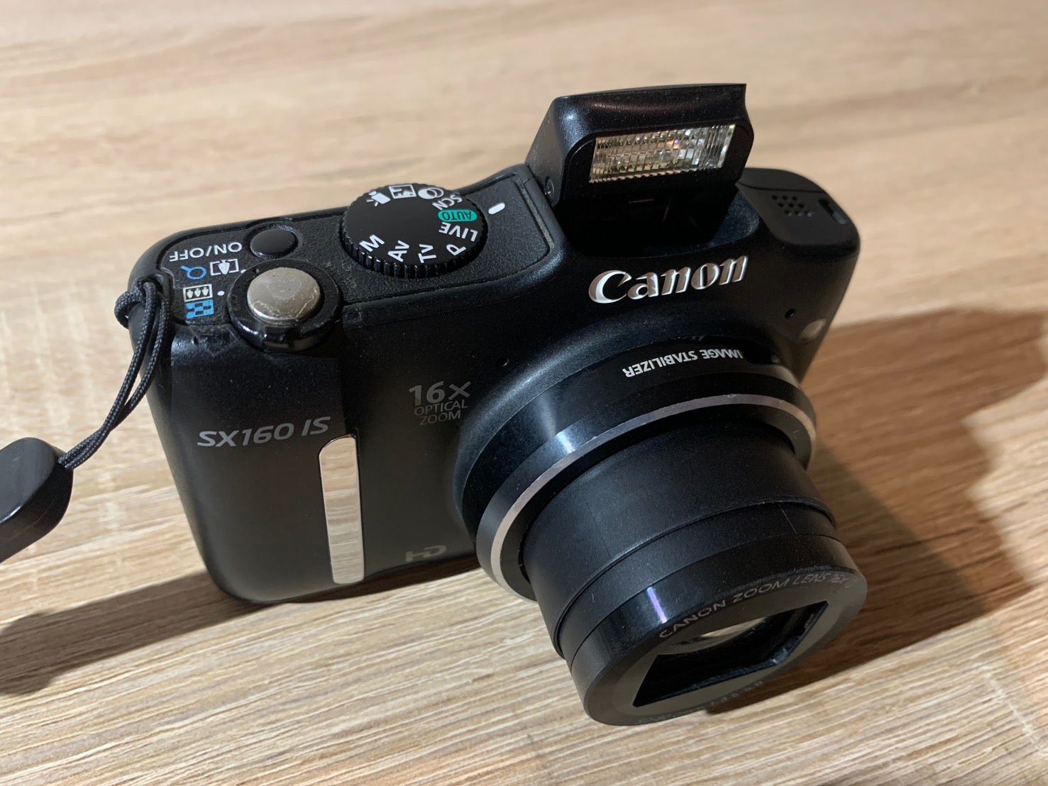 5989 Canon PowerShot SX160 IS ブラック デジカメ ジャンク品 - メルカリ