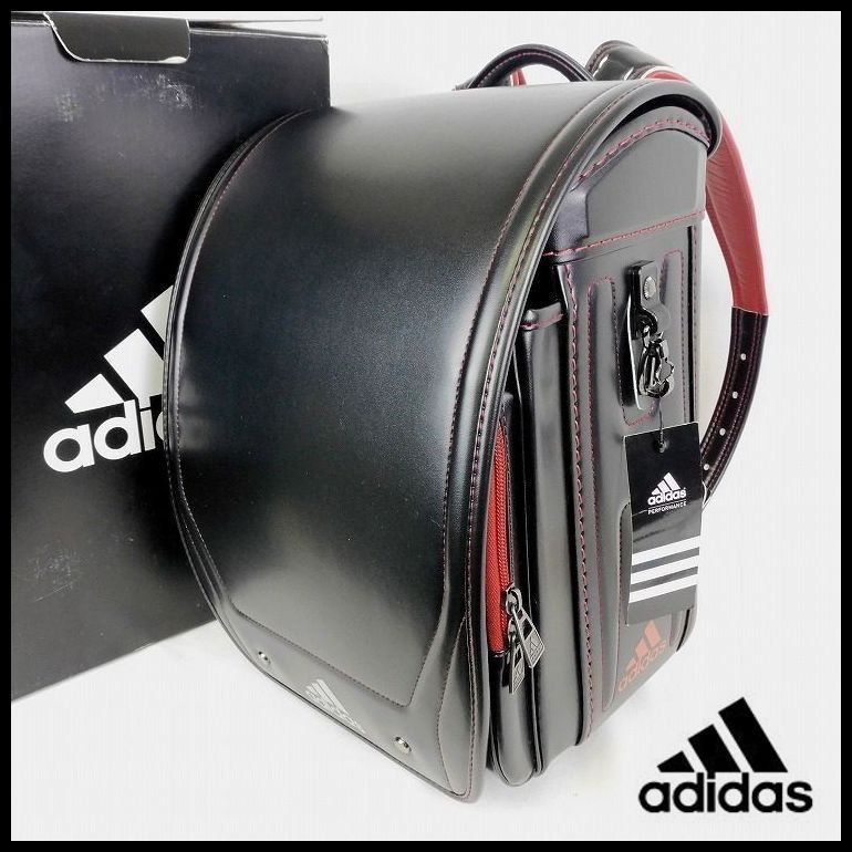 新品 アディダス adidas ランドセル 男の子用 黒x赤 E-QUB＆ミラクル 