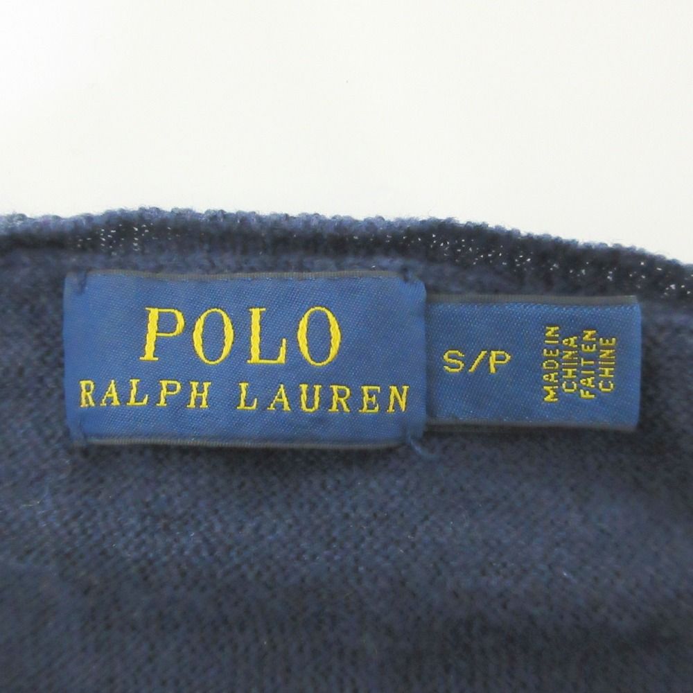 美品 POLO RALPH LAUREN ポロラルフローレン Vネック ロングスリーブ プルオーバー リネンニット カットソー セーター S ホワイト レディース 古着 中古 美品 POLO RALPH LAUREN ポロラルフローレン ロングスリーブ V