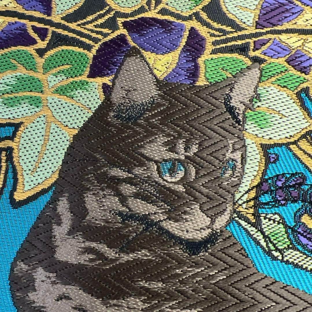 未着用 仕立て上がり 袋帯 アールヌーヴォー 猫 花 着物 023a d - メルカリ