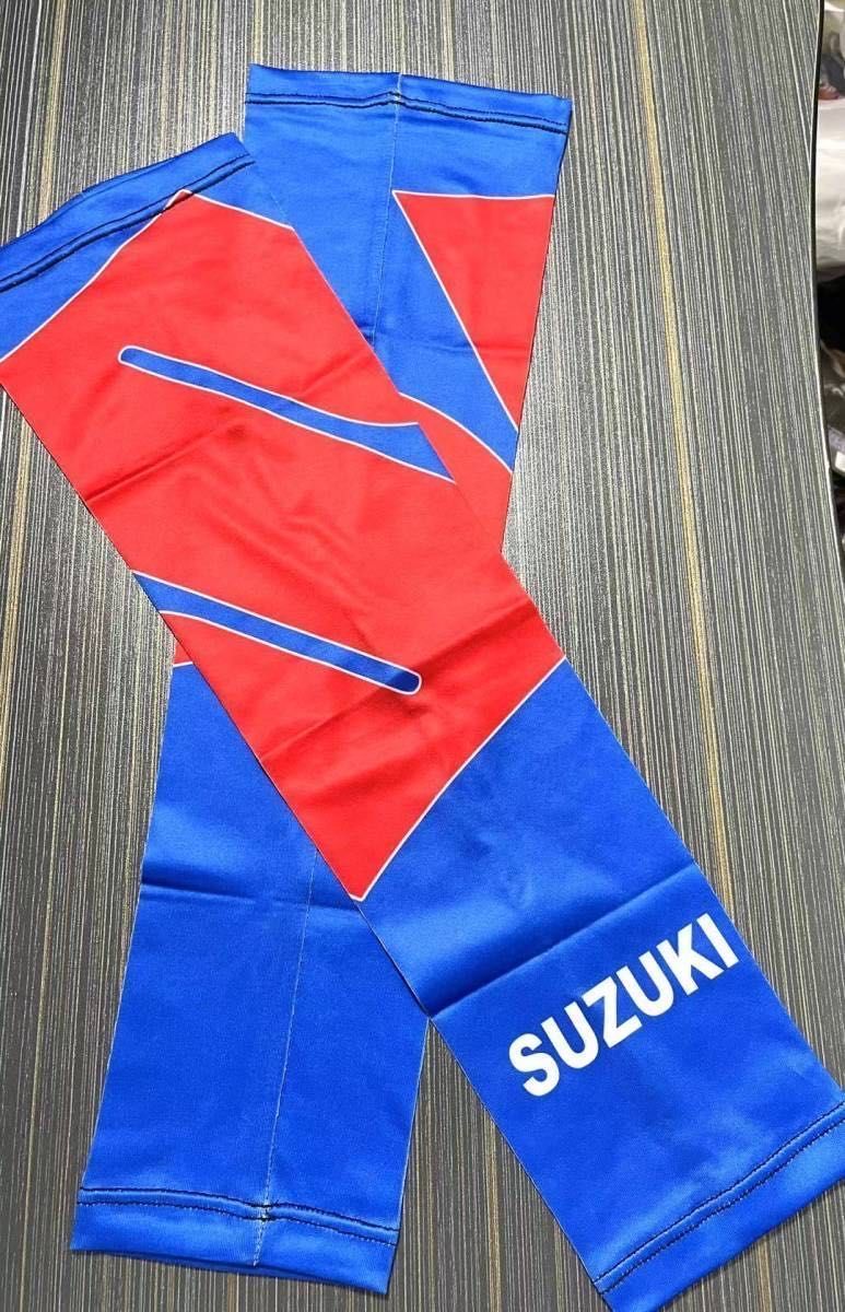 アウトレット バイク MotoGP SUZUKI アームカバー 紫外線防止 夏 UVカット MotoGP RACING 女男兼用 日焼け防止